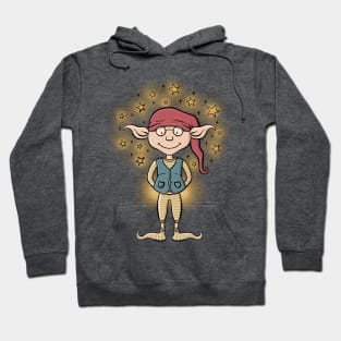 Magical Podgy Elf Digital Illustration Hoodie